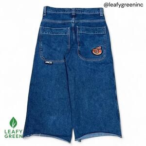 JNCO Twin Cannons Light Wash Ultra Baggy Wide Leg Jeans us sz 34x26 Y2K Blue